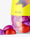 Plastic Bottle with Gummies Mockup