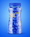 Plastic Bottle with Gummies Mockup