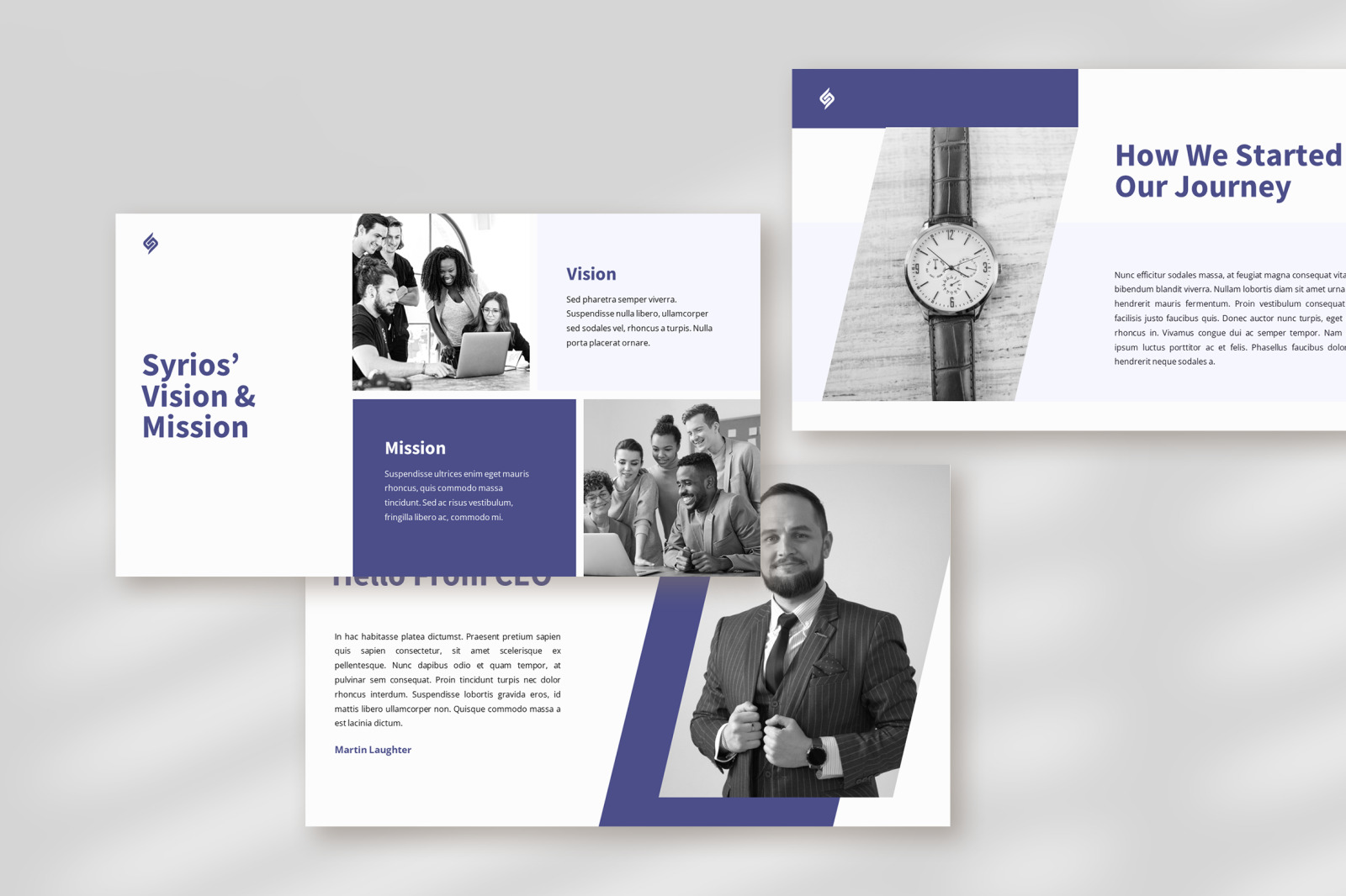 Syrios – deep purple modern business plan presentation Syrios – deep purple modern business plan presentation