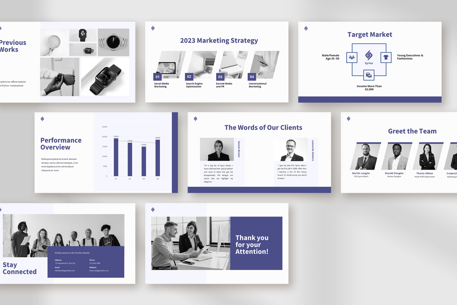 Syrios – deep purple modern business plan presentation Syrios – deep purple modern business plan presentation