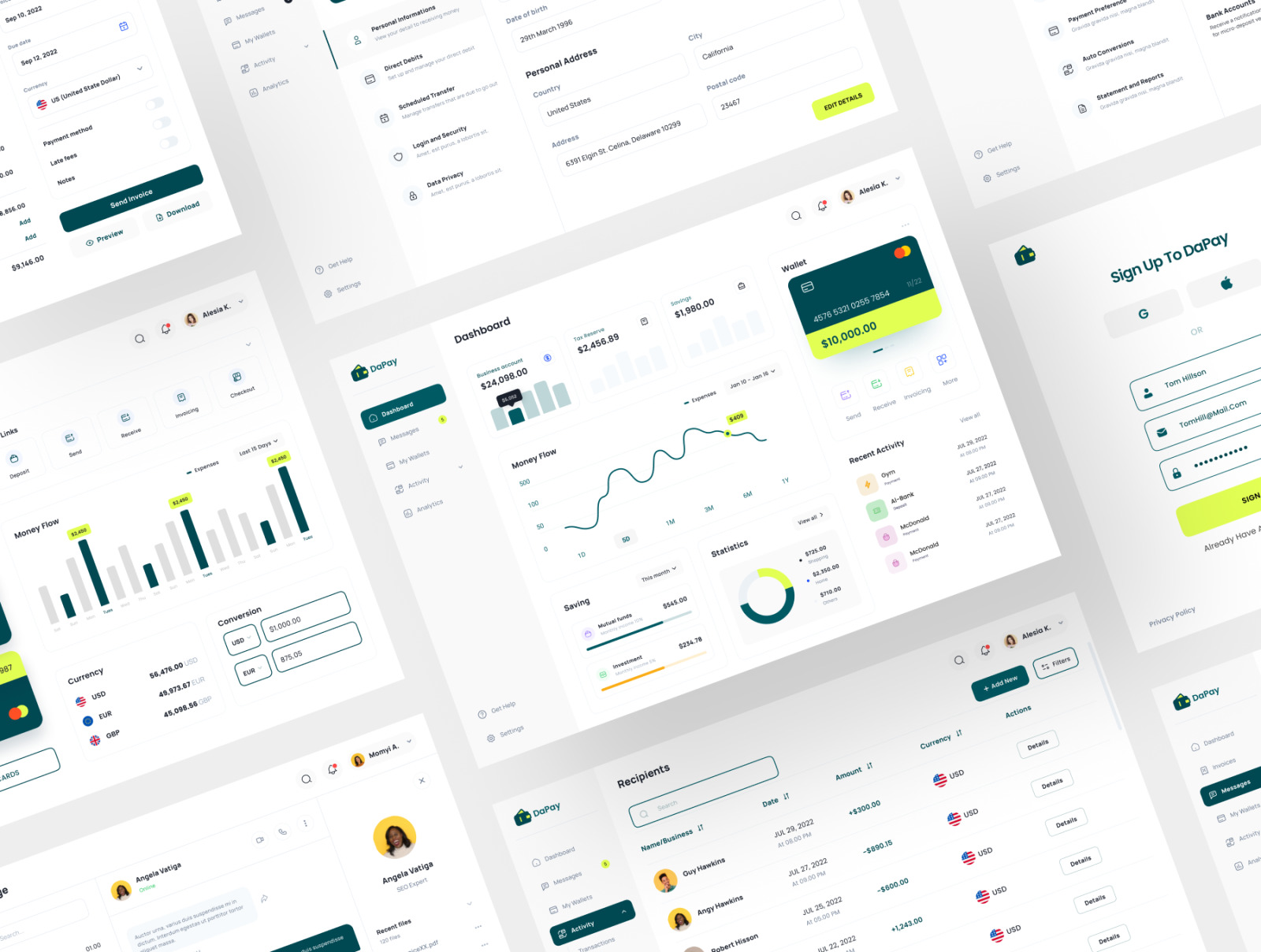 DayPay - Fintech Dashboard UI KIT DayPay - Fintech Dashboard UI KIT