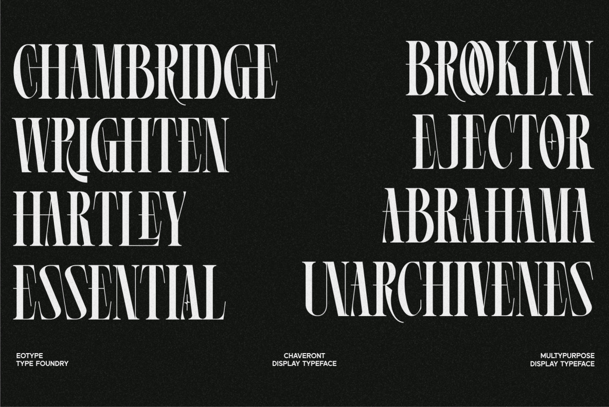 Chaveront Display Typeface Chaveront Display Typeface