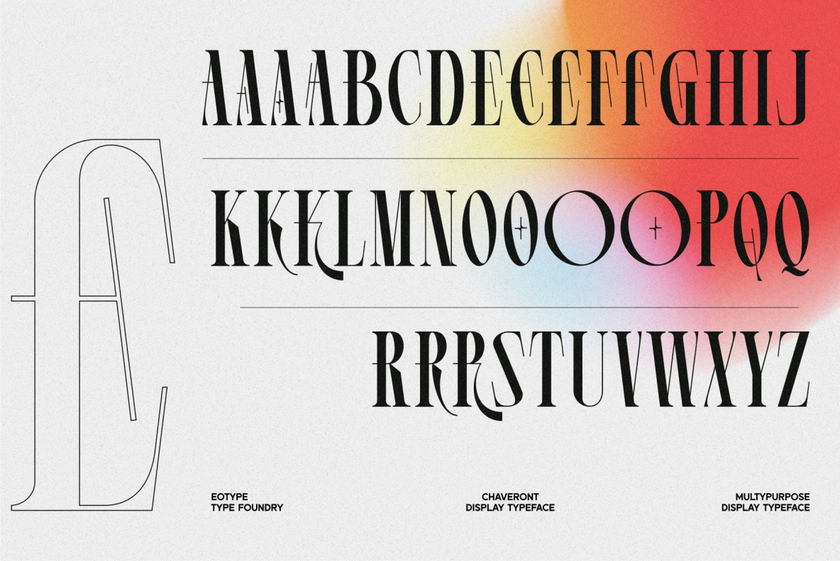Chaveront Display Typeface Chaveront Display Typeface