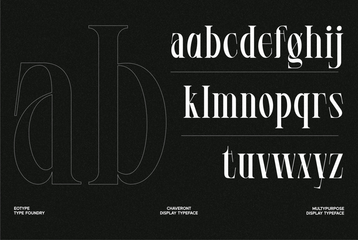 Chaveront Display Typeface Chaveront Display Typeface