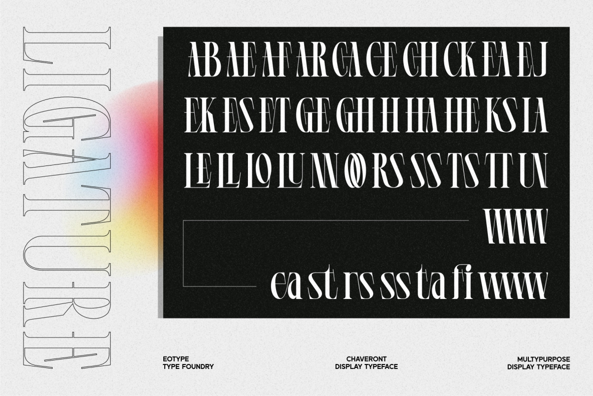 Chaveront Display Typeface Chaveront Display Typeface