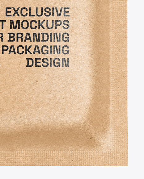 Kraft Paper Sachet Mockup