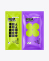 Matte Double Sachet Mockup