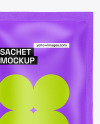 Matte Double Sachet Mockup