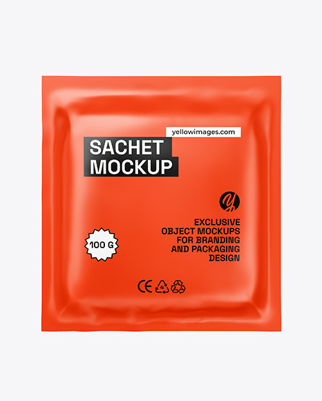 Matte Sachet Mockup