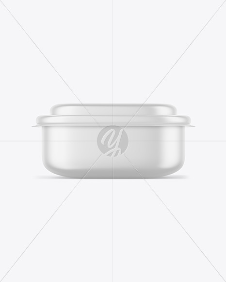 Metallic Paper Food Container Mockup