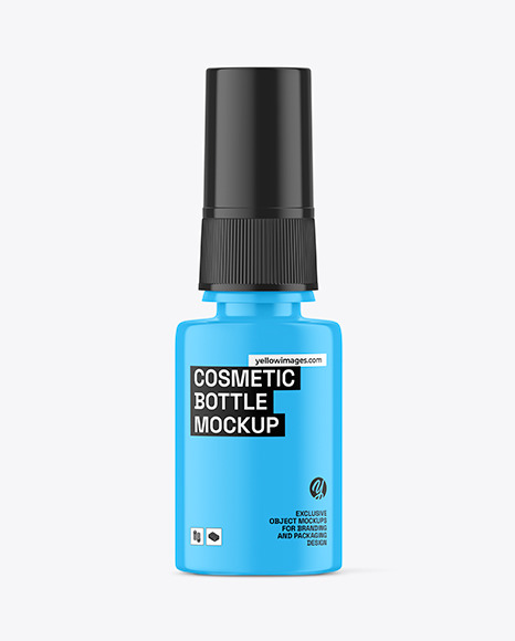 Glossy Cosmetic Spray Bottle Mockup