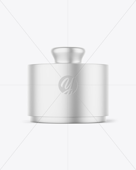 Metallic Cosmetic Jar Mockup