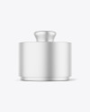 Metallic Cosmetic Jar Mockup