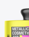 Metallic Cosmetic Jar Mockup
