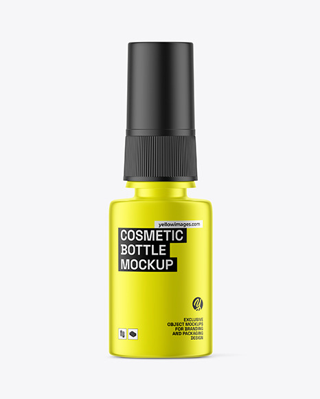 Metallic Cosmetic Spray Bottle Mockup