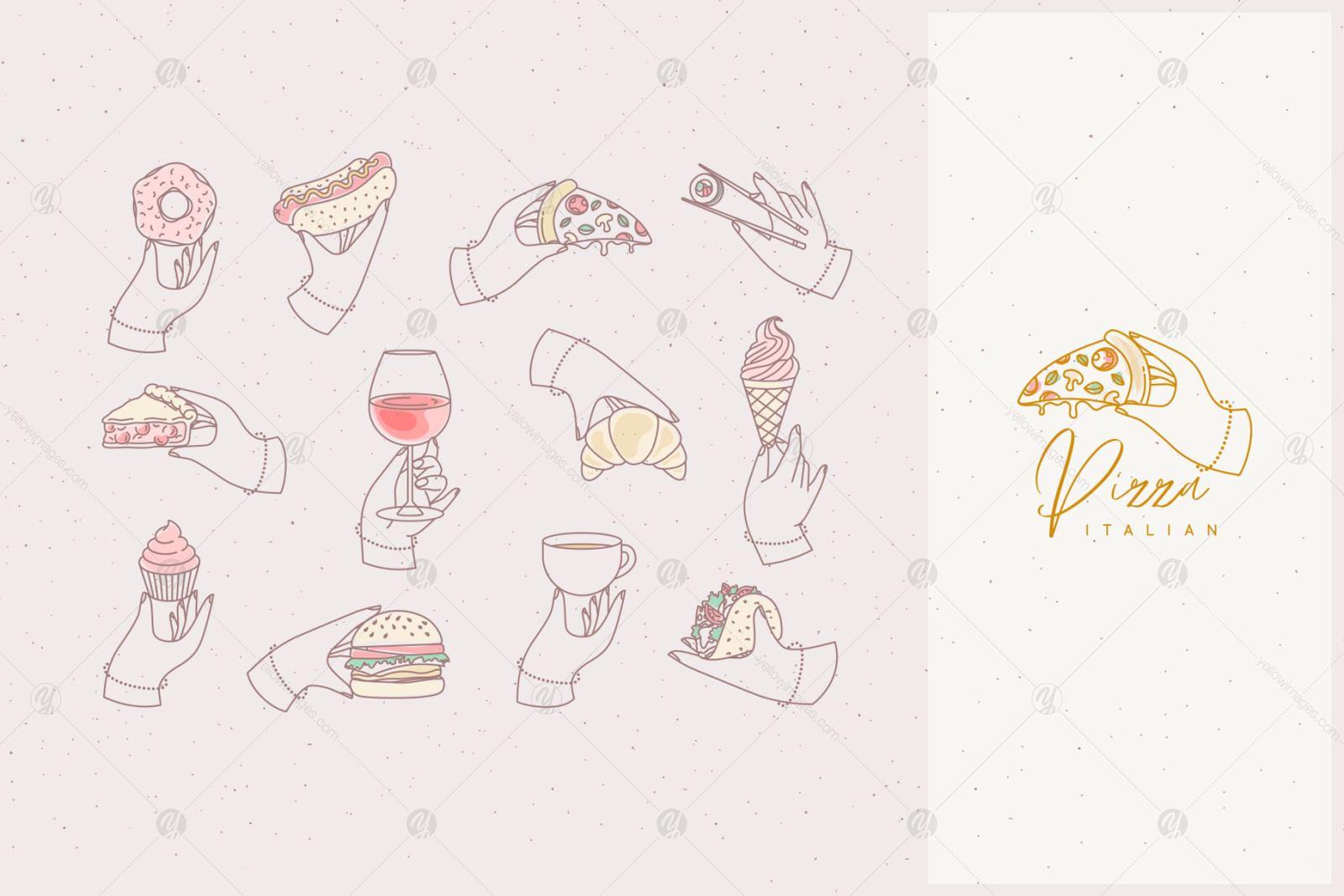 Renaissance Hands With Food Renaissance Hands With Food