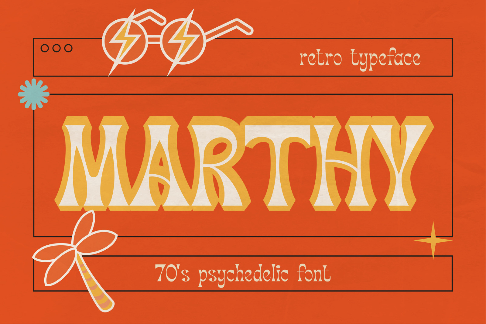 Marthy - Psychedelic Retro Display Marthy - Psychedelic Retro Display