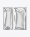 Metallic Double Sachet Mockup