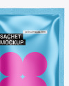 Metallic Double Sachet Mockup