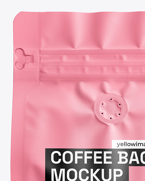 Matte Coffee Bag Mockup