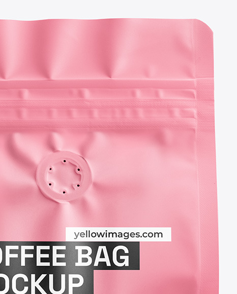 Matte Coffee Bag Mockup