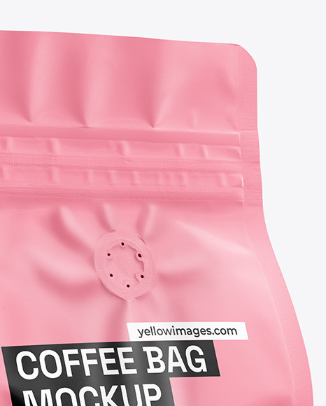 Matte Coffee Bag Mockup