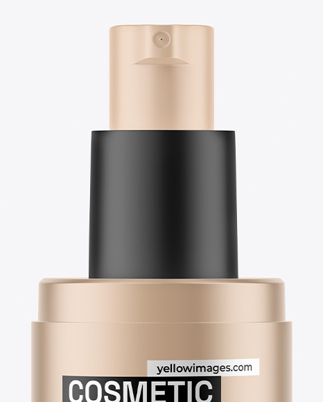 Metallic Cosmetic Spray Bottle Mockup