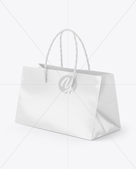 Glossy Paper Shopping Bag Mockup