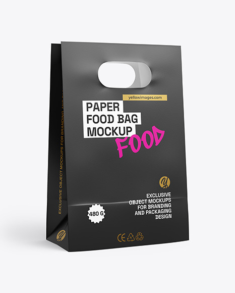 Paper Food Bag Mockup