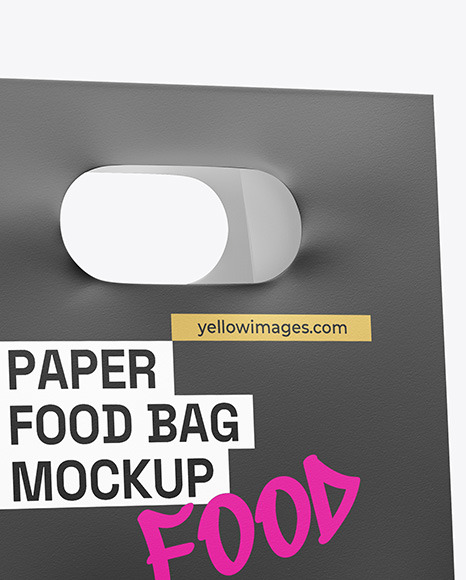 Paper Food Bag Mockup