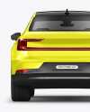 Electric Car Mockup - Back View