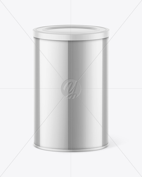 Glossy Metallic Jar Mockup