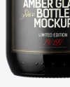 500ml Amber Glass Bottle Mockup