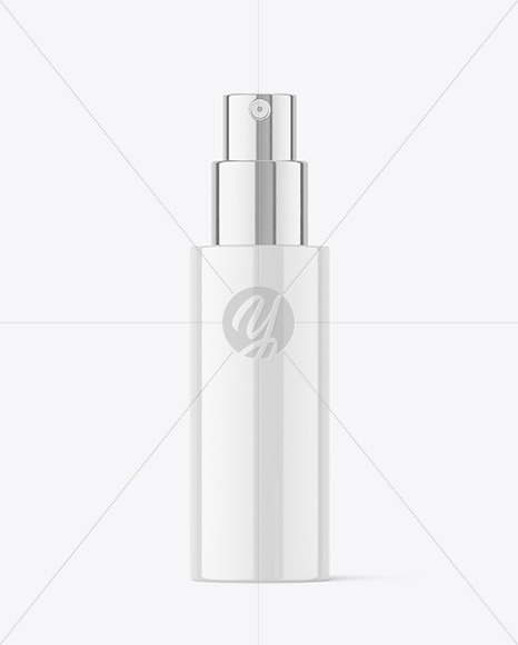 Glossy Spray Bottle Mockup