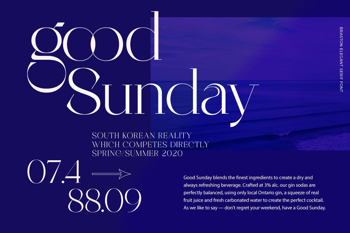 Braston - Elegant Serif Font Braston - Elegant Serif Font