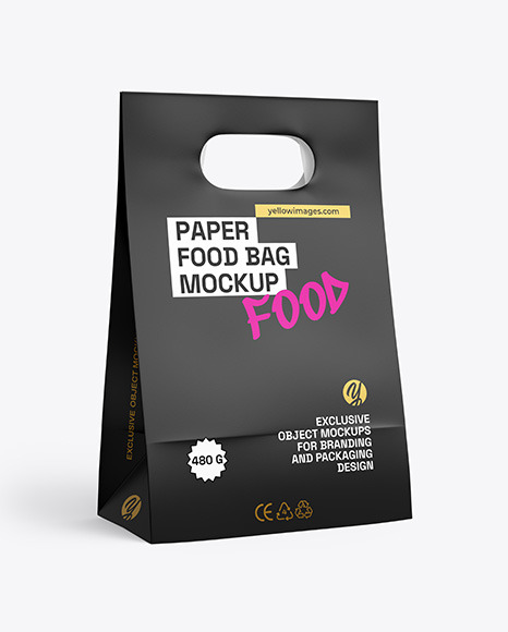 Paper Food Bag Mockup