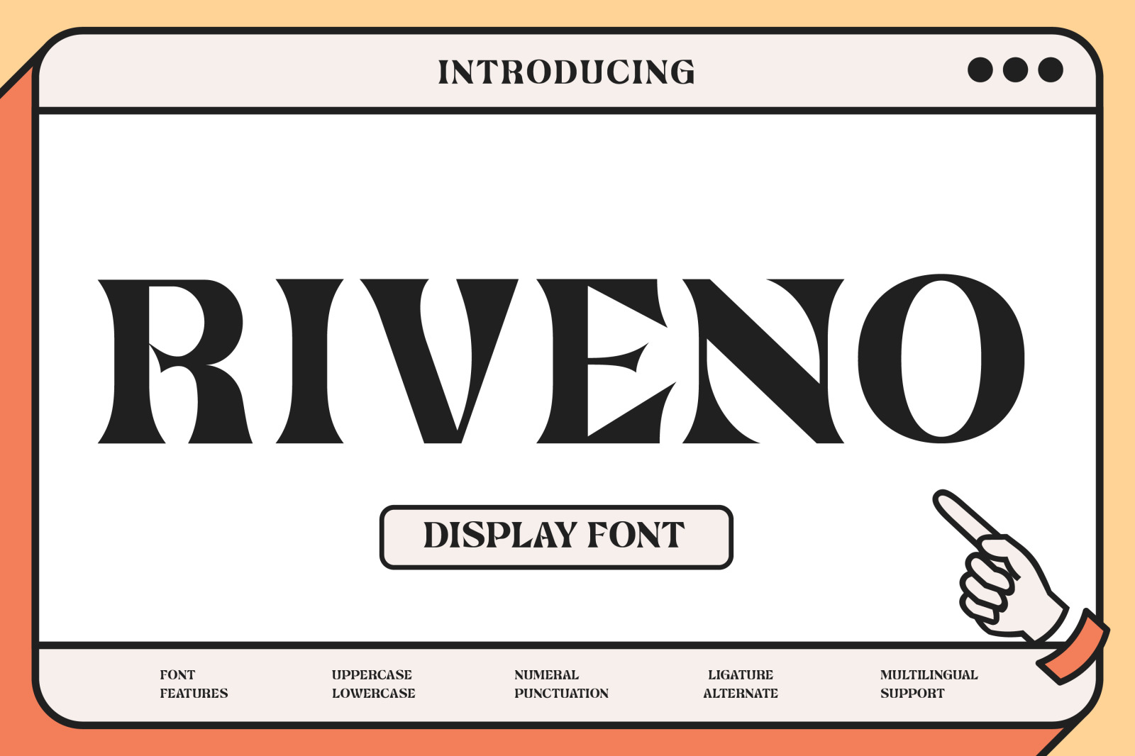 Riveno - Display Font Riveno - Display Font