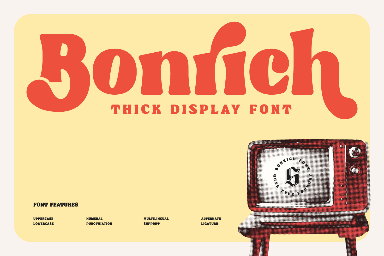 Bonrich - Display Font Bonrich - Display Font