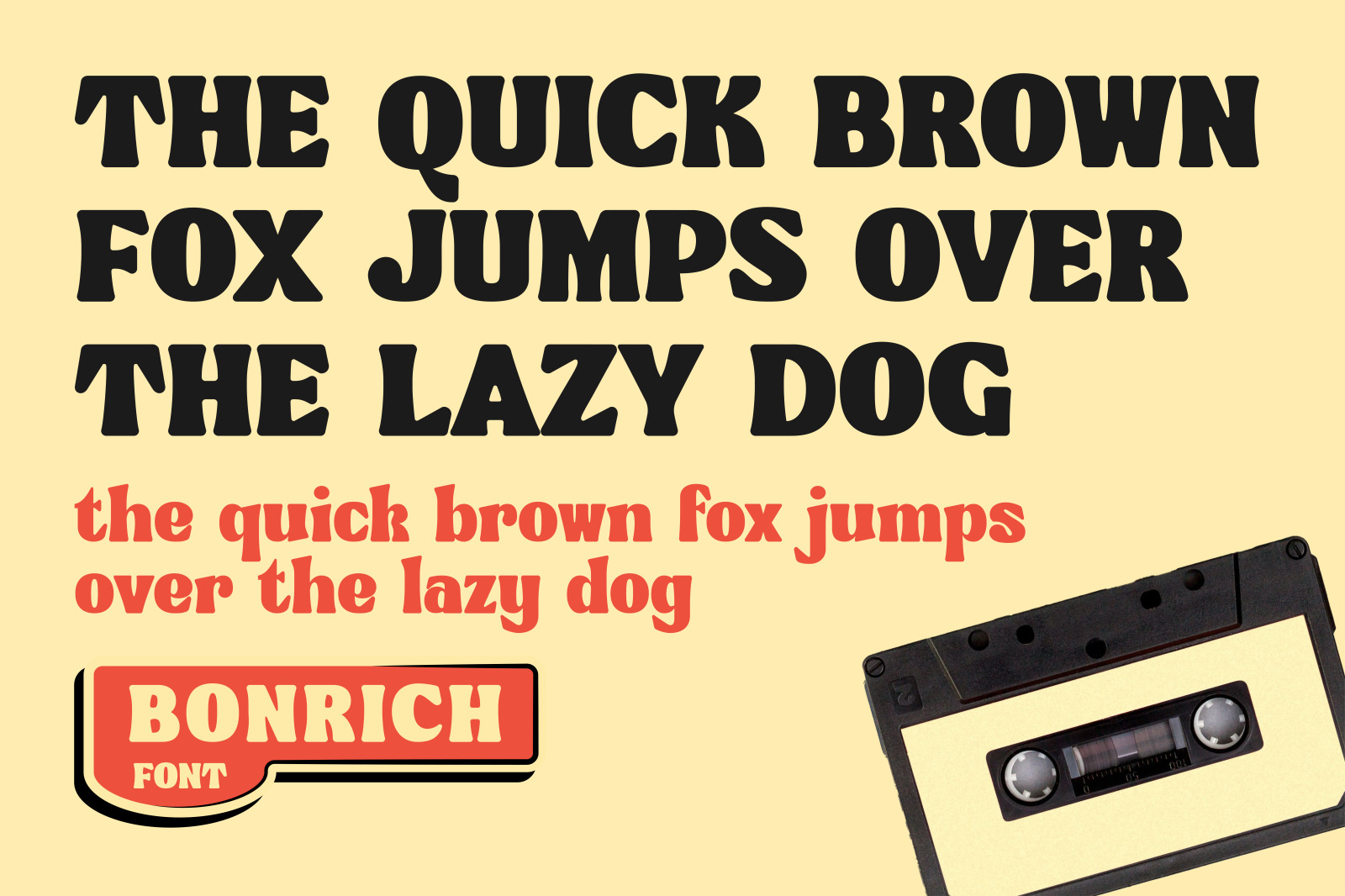 Bonrich - Display Font