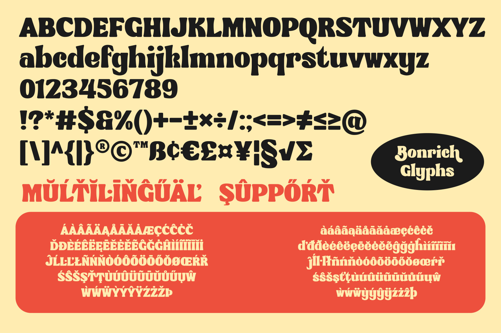 Bonrich - Display Font