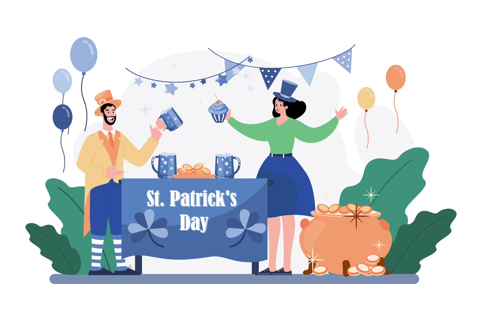 M512_St. Patrick’s Day Illustration Pack