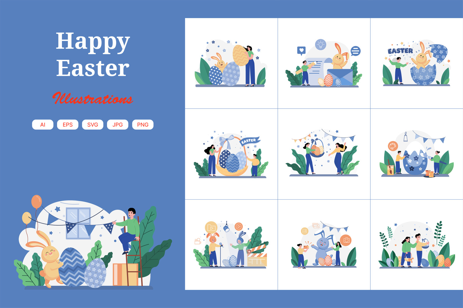 M513_ Easter Day Illustration Pack M513_ Easter Day Illustration Pack