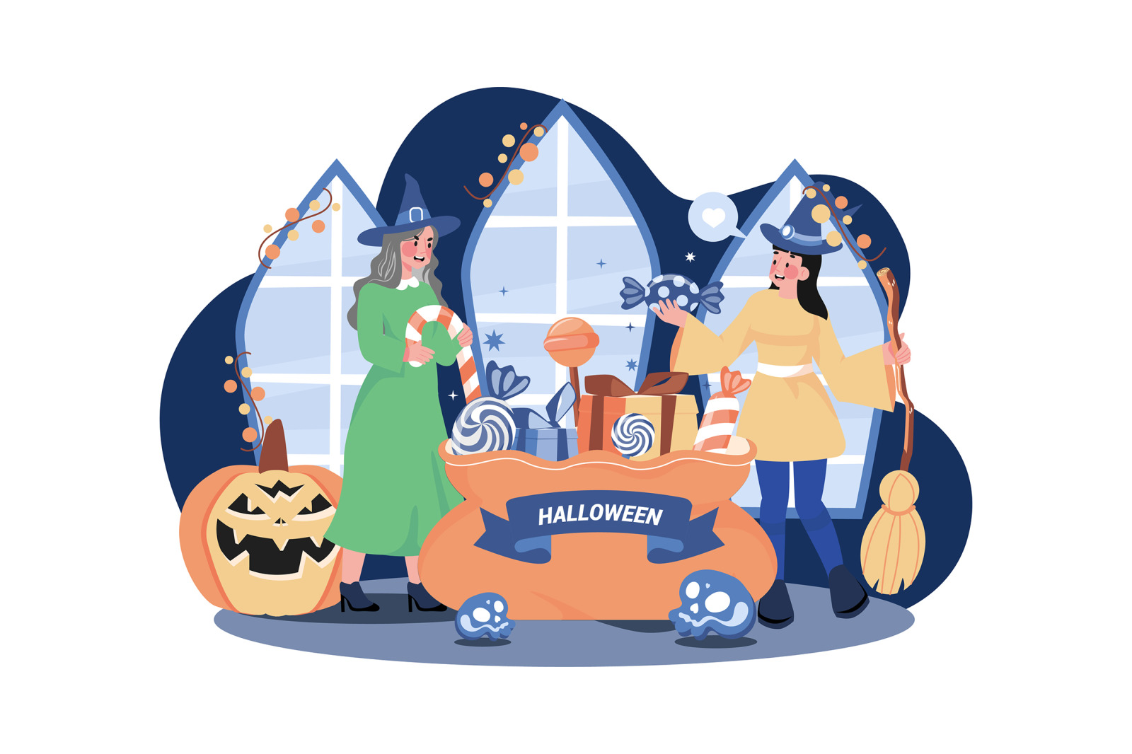 M518_ Halloween Illustration Pack