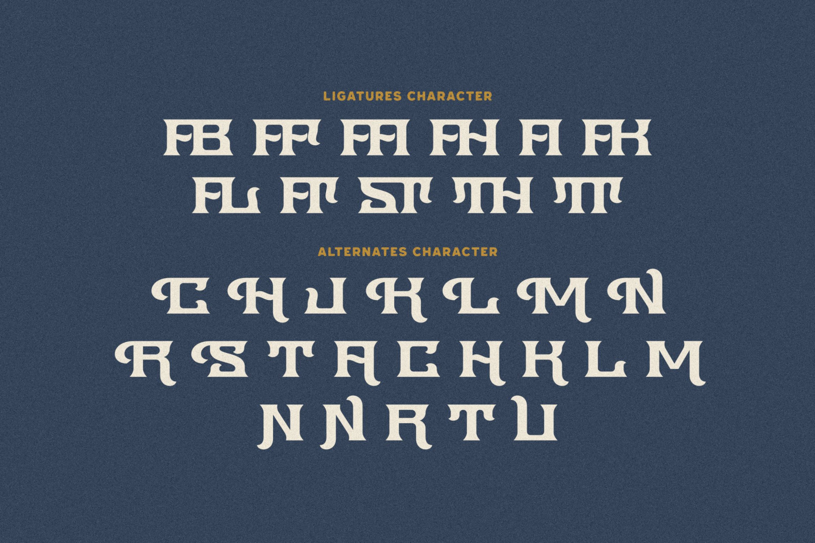 Onec Nords - Vintage Display Font Onec Nords - Vintage Display Font
