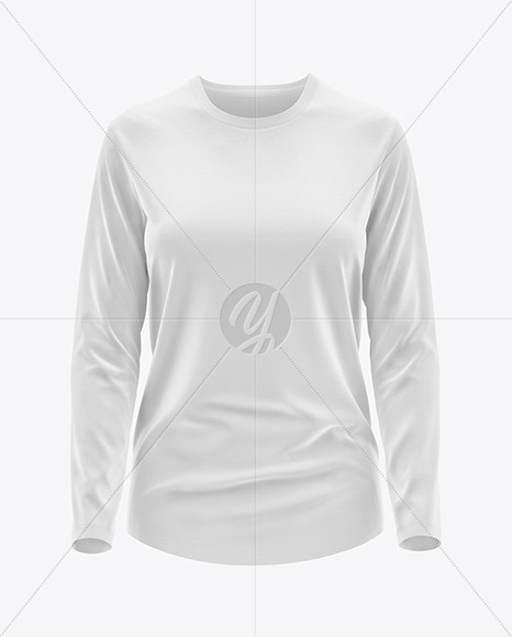 Women’s Long Sleeve T-Shirt Mockup