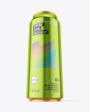 500ml Metallic Drink Can Mockup