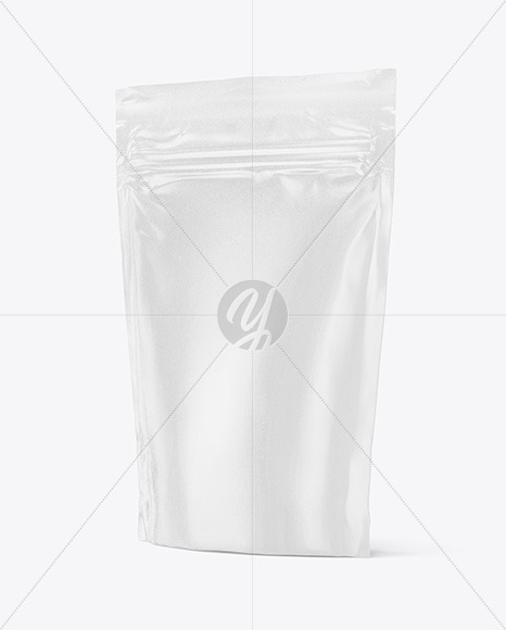 Glossy Kraft Stand Up Pouch Mockup