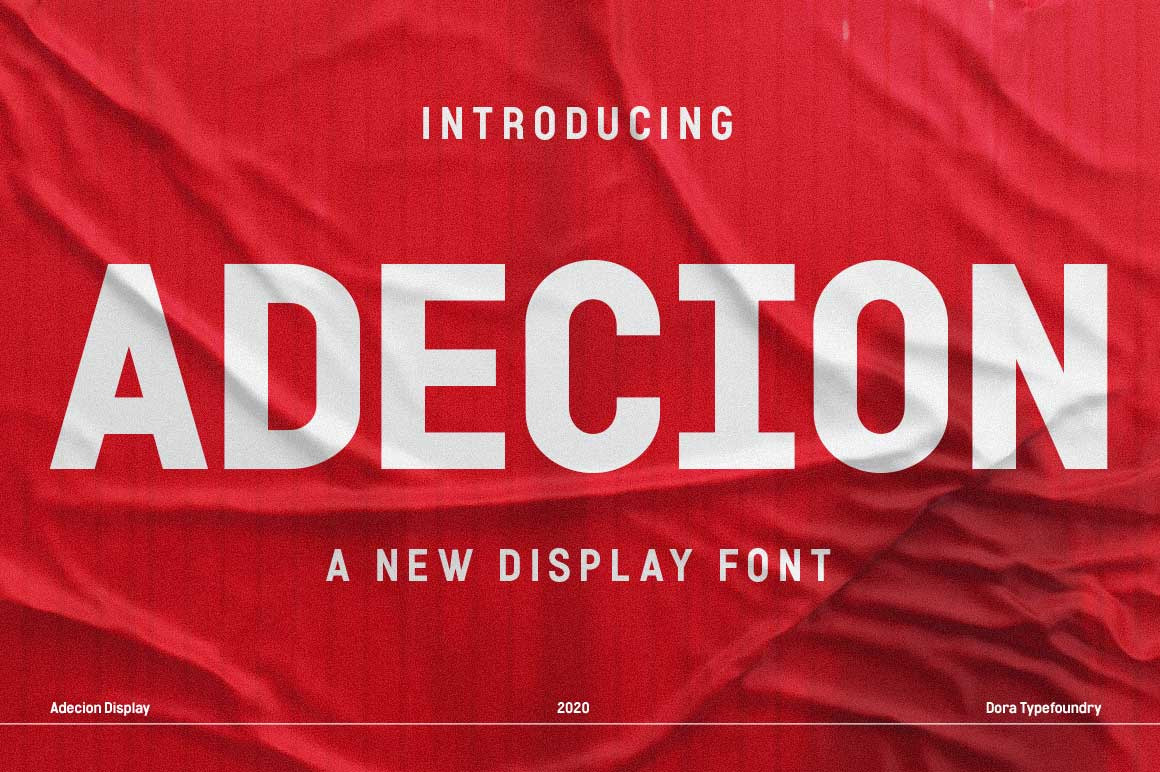 Adecion Display Font