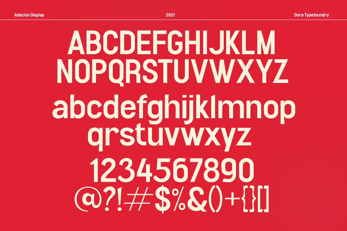 Adecion Display Font