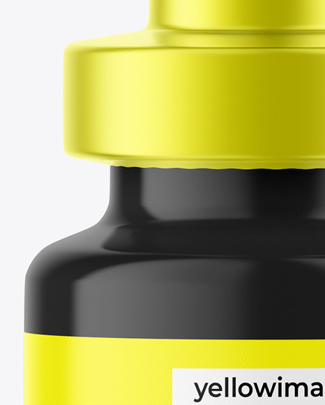 Glossy Nasal Spray Bottle Mockup